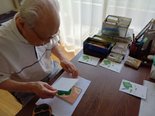 版画 刷りの様子