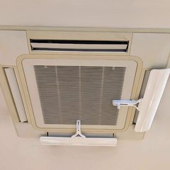 エアコン風よけ・調整カバーを取り付け!