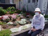 ☆花壇までお散歩☆