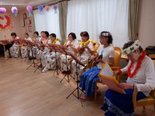 フラダンスとウクレレ演奏