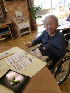 絵手紙のレクリエーション