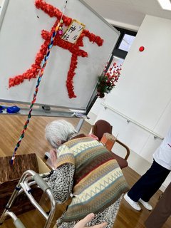 施設の中で<初詣>