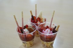 母の日にパフェを作ってみました。