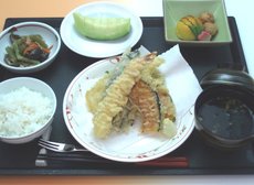 天ぷらのメニューです。