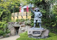 真田山 三光神社 真田幸村銅像