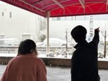 雪を見に来ました❄️