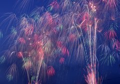 夏には『鮎祭り』が開催され、打ち上げ花火が有名です。