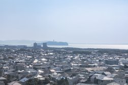 施設から眺める江の島