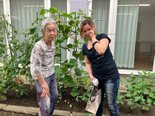 野菜の成長のお披露目