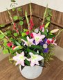 🌸【今週の装花】エントランスに咲く華やかな大輪のユリと新緑の息吹🌸