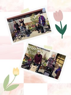 3階のバルコニーにて 外気浴を行いました♪