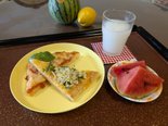 R8.8.18 グルメあざれあ「手ごねピザ2種🍕トマト&塩レモン」②