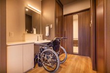 車いす対応洗面台です