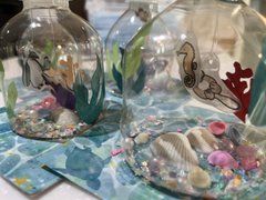 8月 まるで水族館ドーム制作