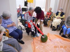 納涼スイカ割り★