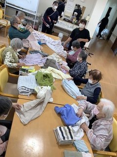 毎日の日課(洗濯物たたみ)