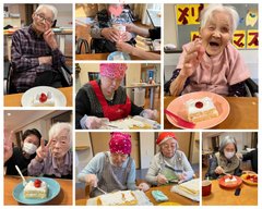 一足早いクリスマスケーキ⁉️作りました😋