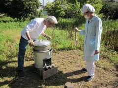 災害に備えた野外訓練