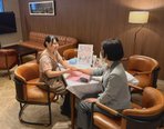 談話室にてハンドケア💡🪞