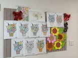 みんなの作品で華やかになりました🌻