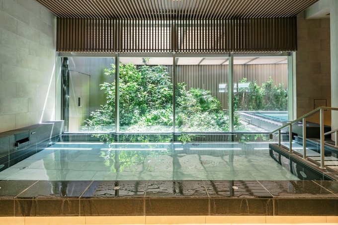 サウナや露天風呂も併設のガーデンスパ（大浴場）