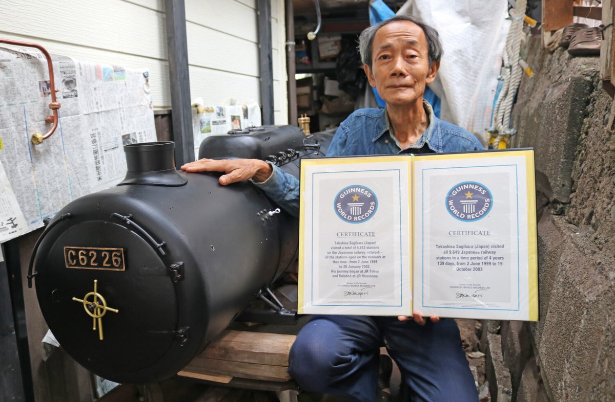 日本の鉄道9649駅の全駅下車を制覇し、ギネスに認定。定年後は自作の機関車作りに没頭する74歳｜tayorini by LIFULL介護
