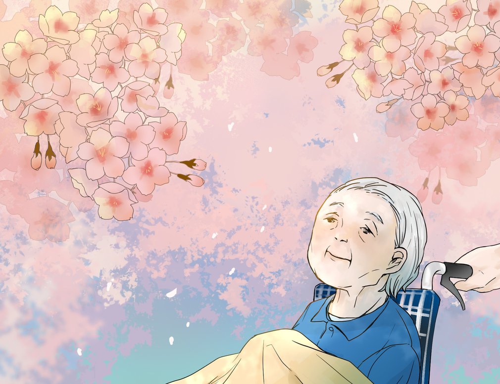 油絵 頭に花をのせたラマ 思い出の絵☆花編｜やっぱり！