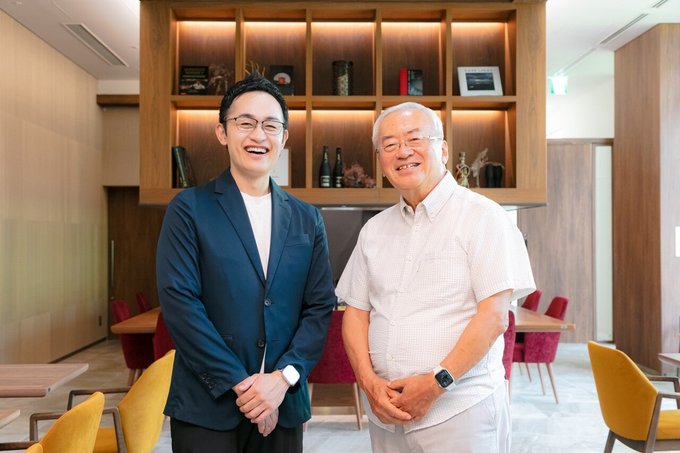 入居者様と編集長小菅