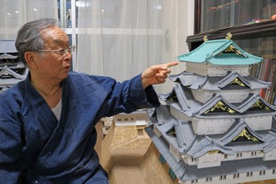 城巡りの趣味が高じて定年後に「城模型作家」となった74歳。